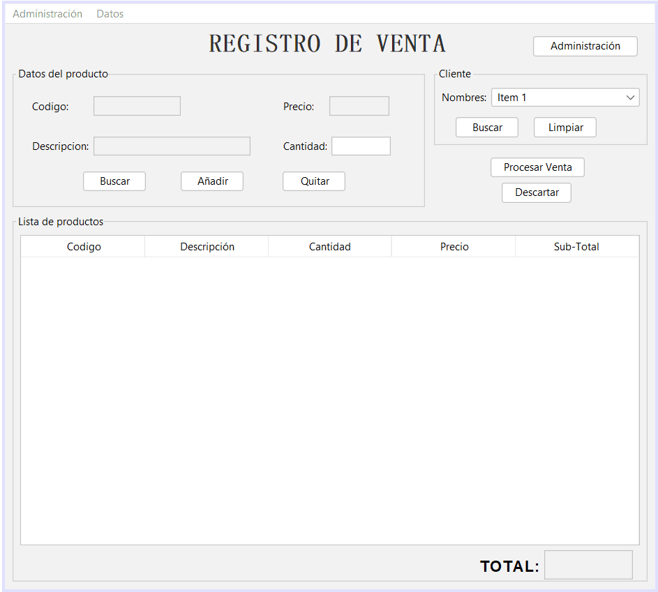 Sistema para Gestion de Minimarket